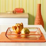 Corner Dish Orange (Medium)