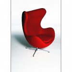 Egg Chair red (Medium)