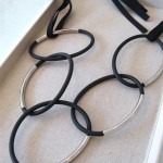 Rubber & Metal Loop Necklace (Medium)