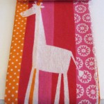 Baby Blanet_Pink Giraffe (Medium)