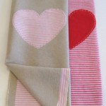 Baby Blanket_Striped Heart (Medium)