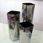 Chrome Vase Grouping (Medium)
