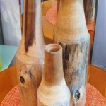 Found Wood Vases (Small)