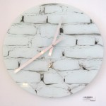 Glass Brick Wall Clock (Medium)